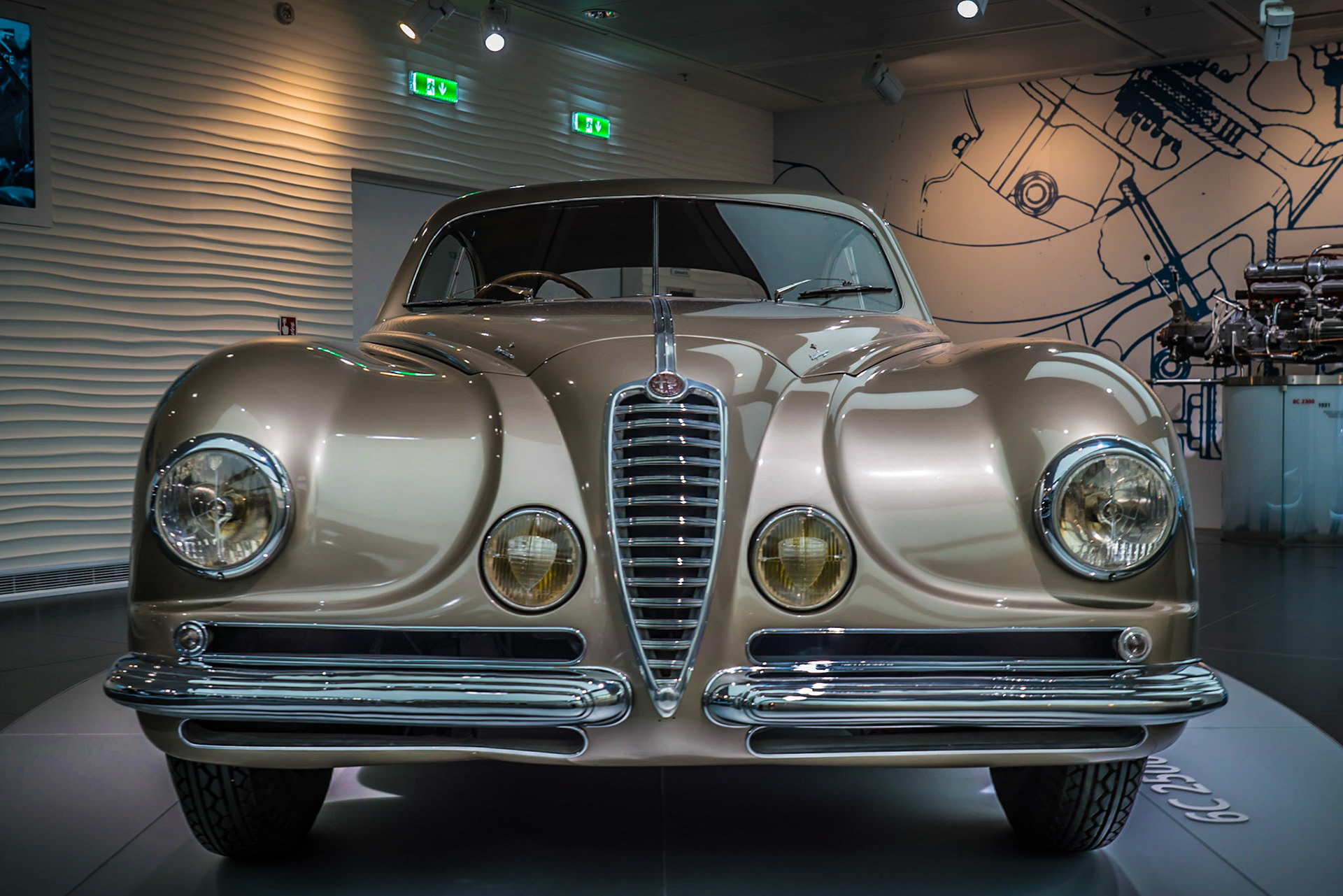 Museo Alfa Romeo - La macchina del tempoa permanent collection of Alfa Romeo cars and engines