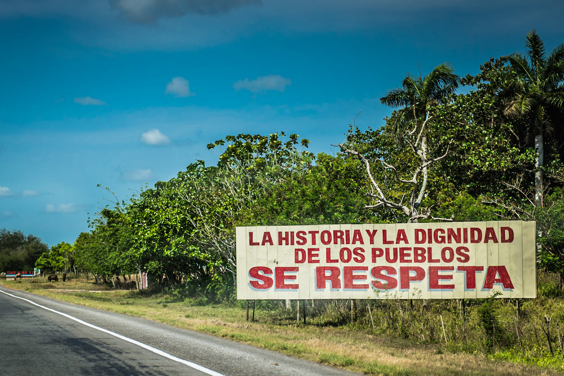 The history and the dignity of peoples is respected