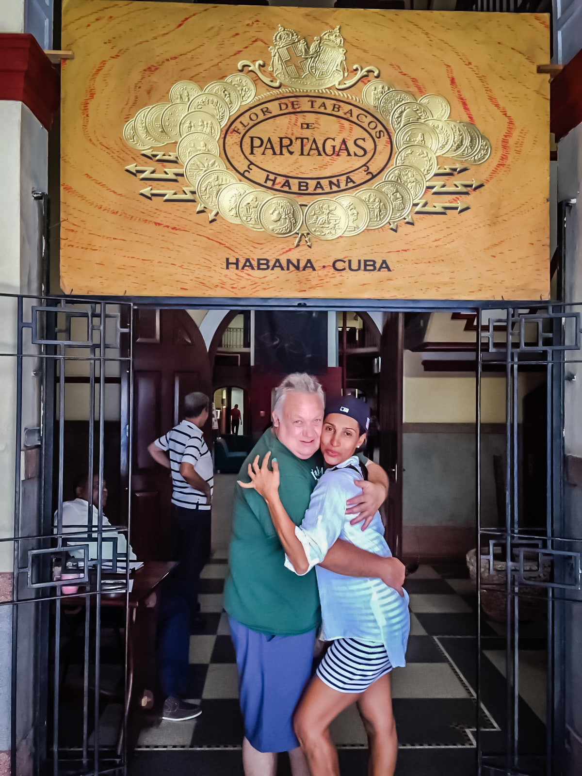 Always working the help.