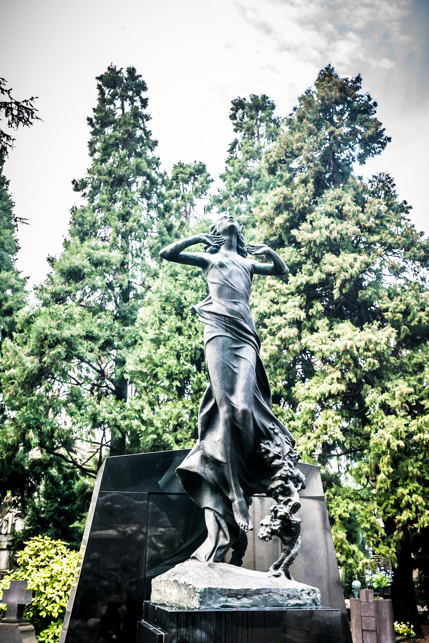 noted for the abundance of artistic tombs and monuments