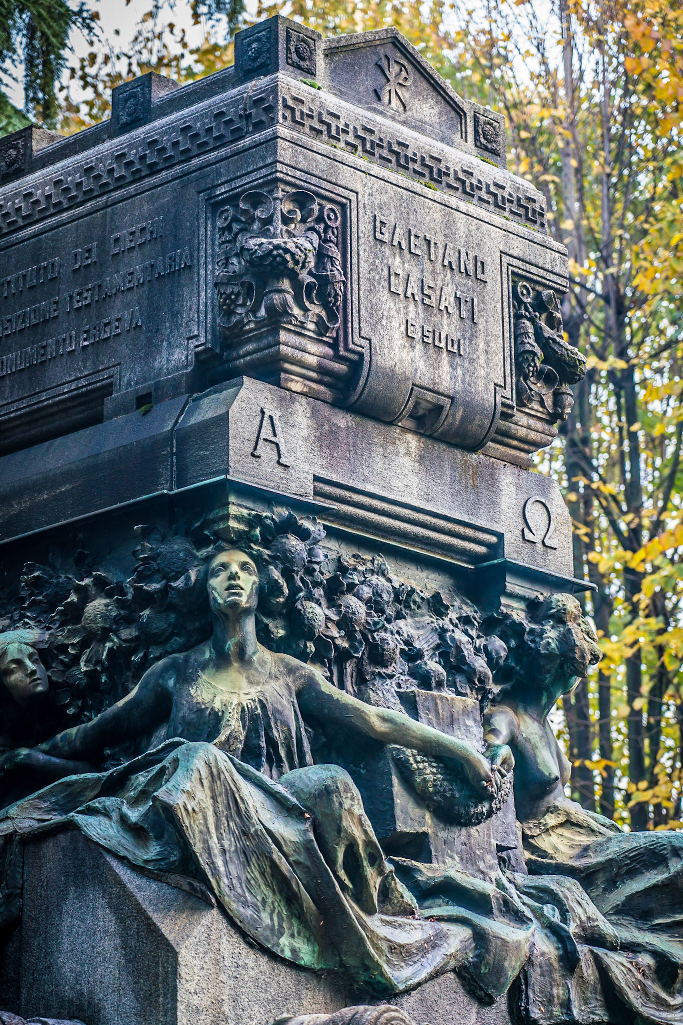 noted for the abundance of artistic tombs and monuments