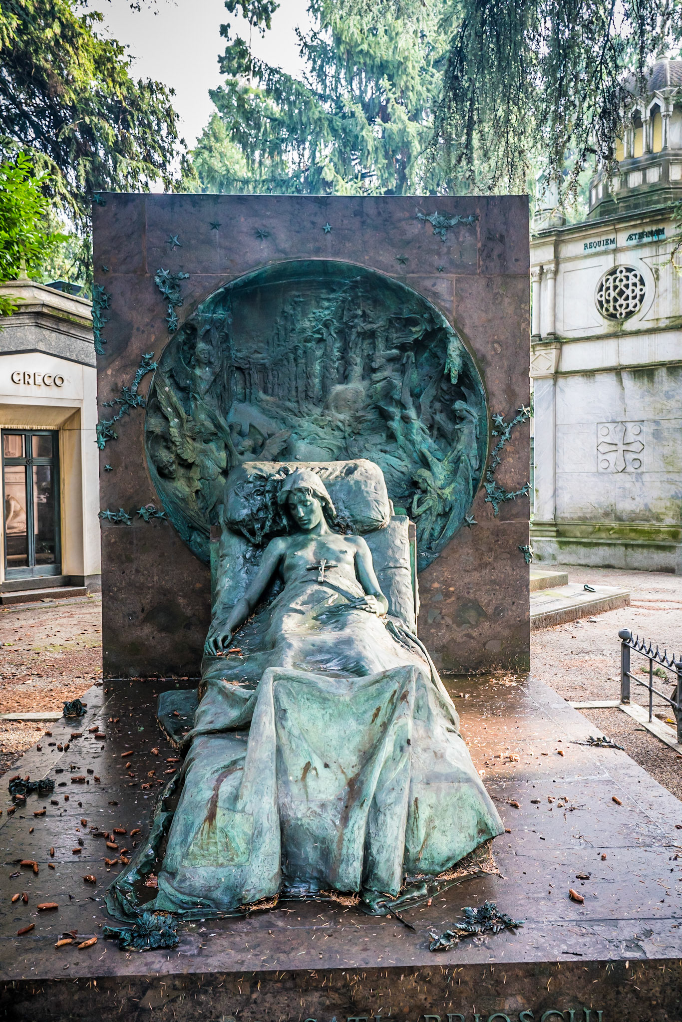 noted for the abundance of artistic tombs and monuments