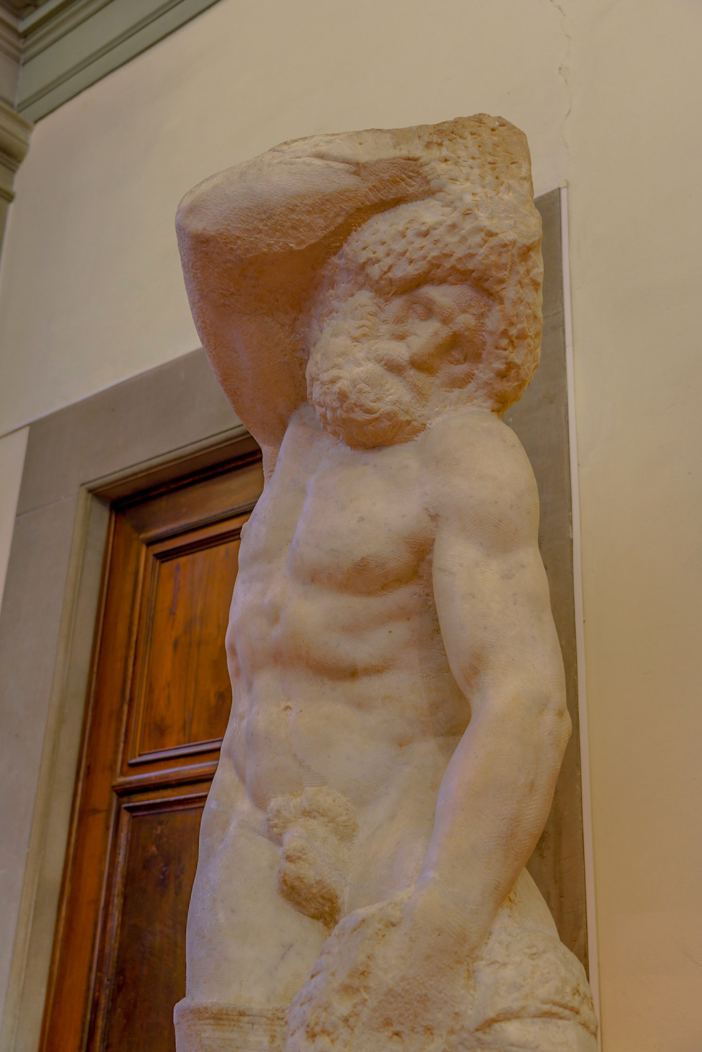 they try to free themselves from the bonds and physical weight of the marble