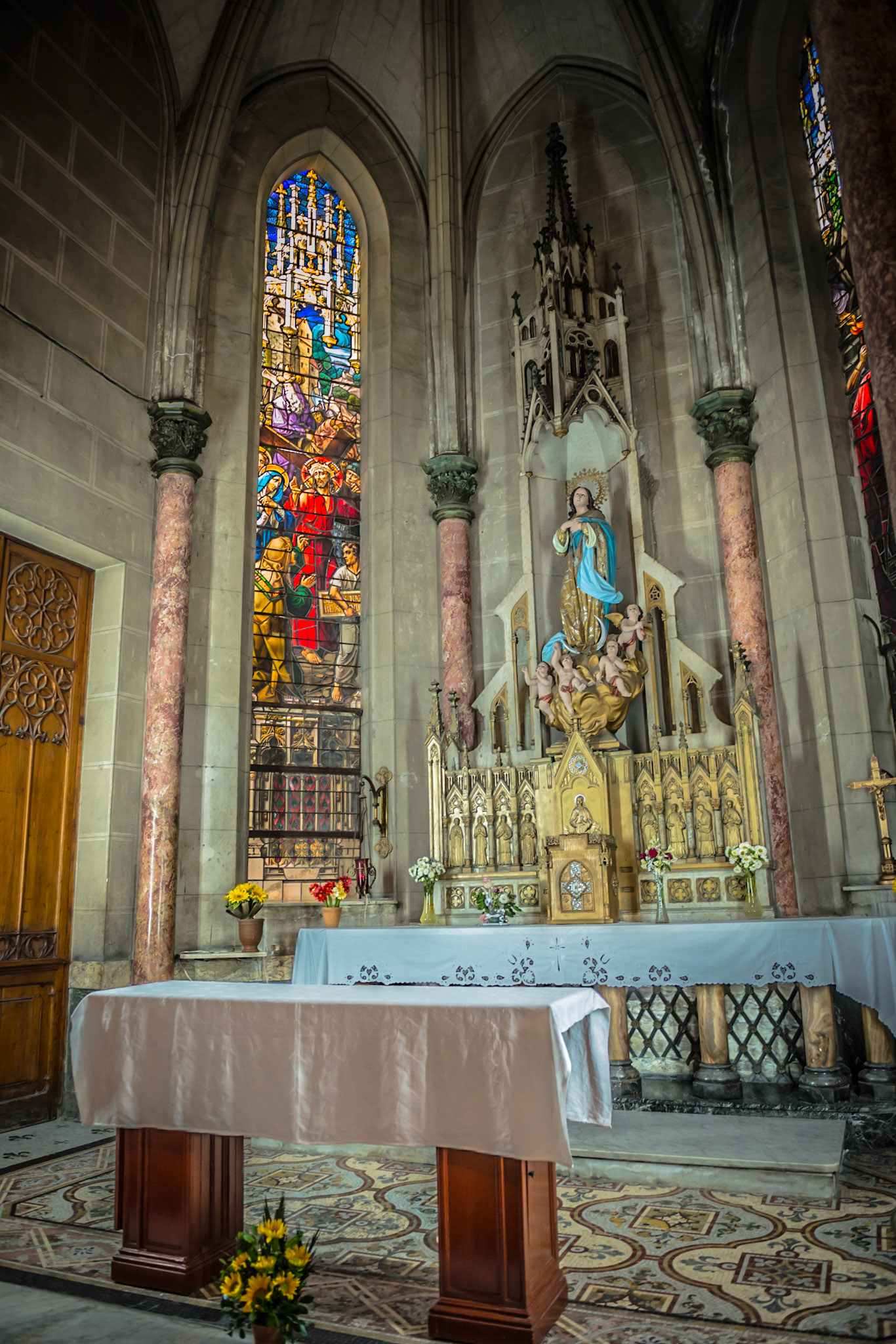 Construction started in 1914. It remains the country’s tallest and most beautiful Catholic church.