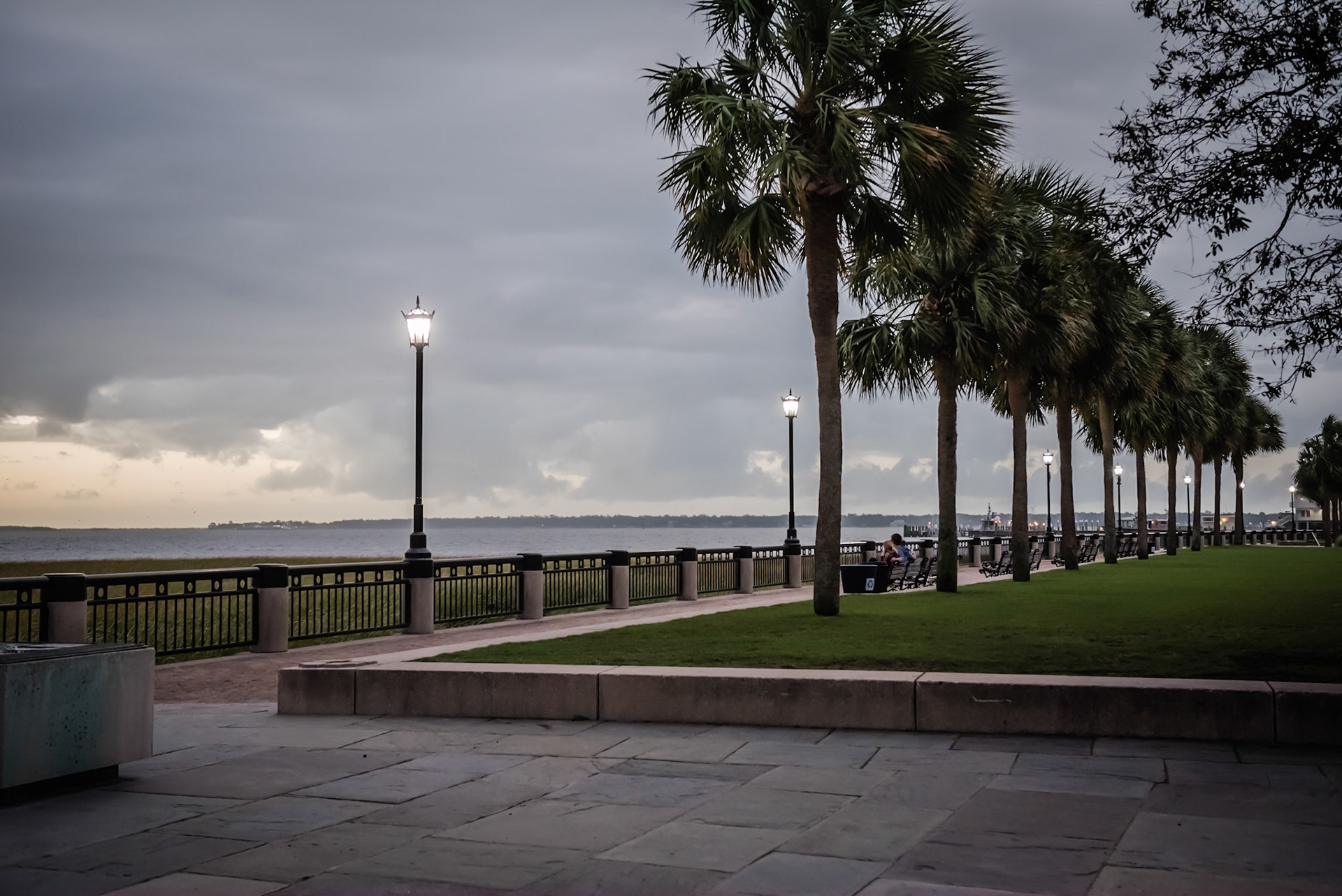 along one-half mile of the Cooper River