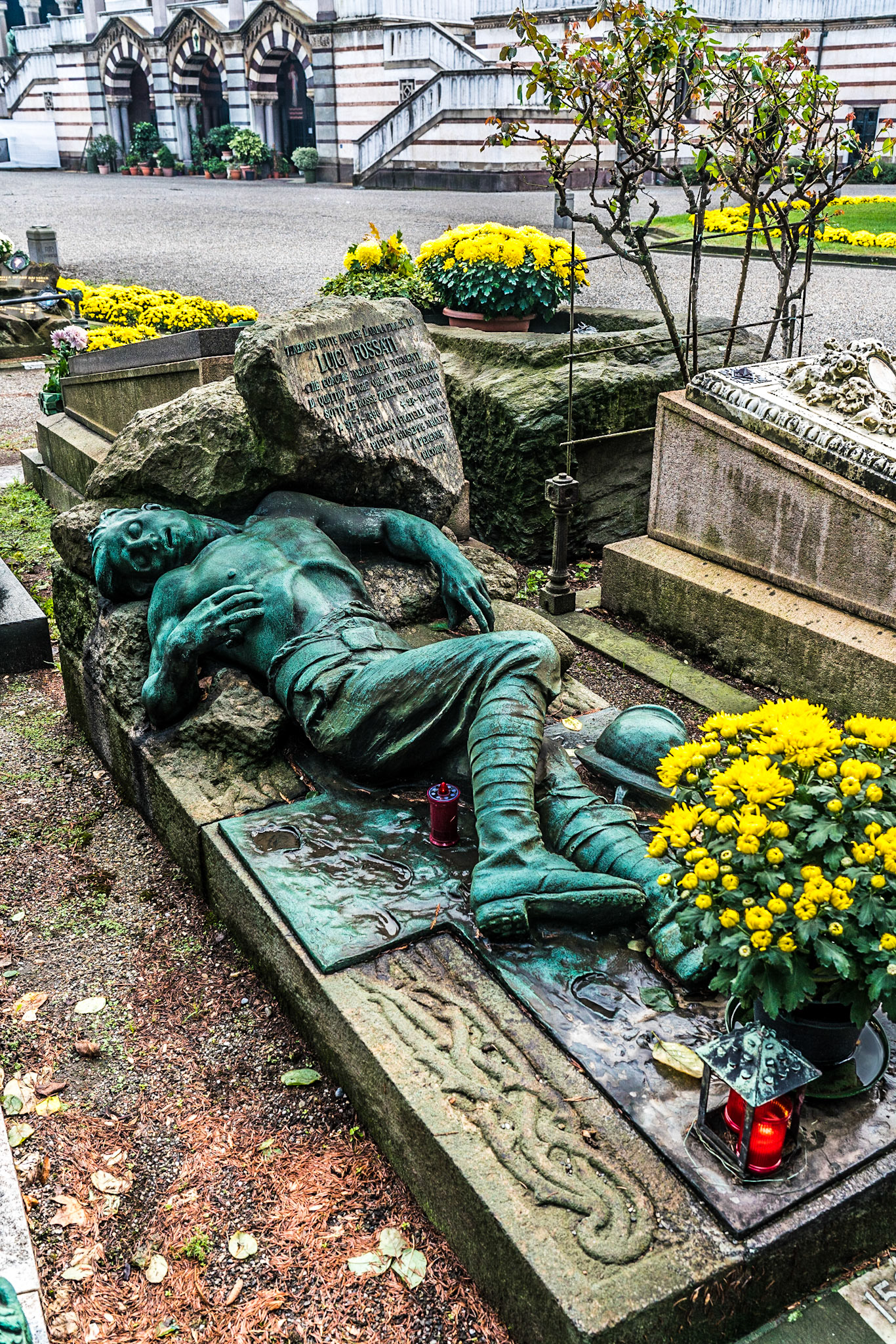 noted for the abundance of artistic tombs and monuments