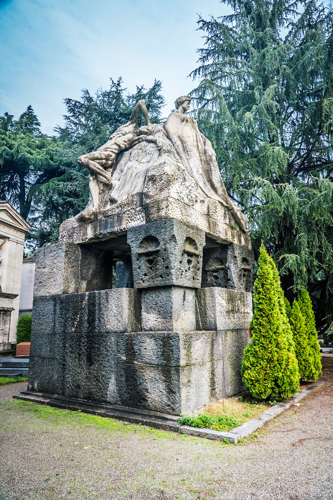 noted for the abundance of artistic tombs and monuments