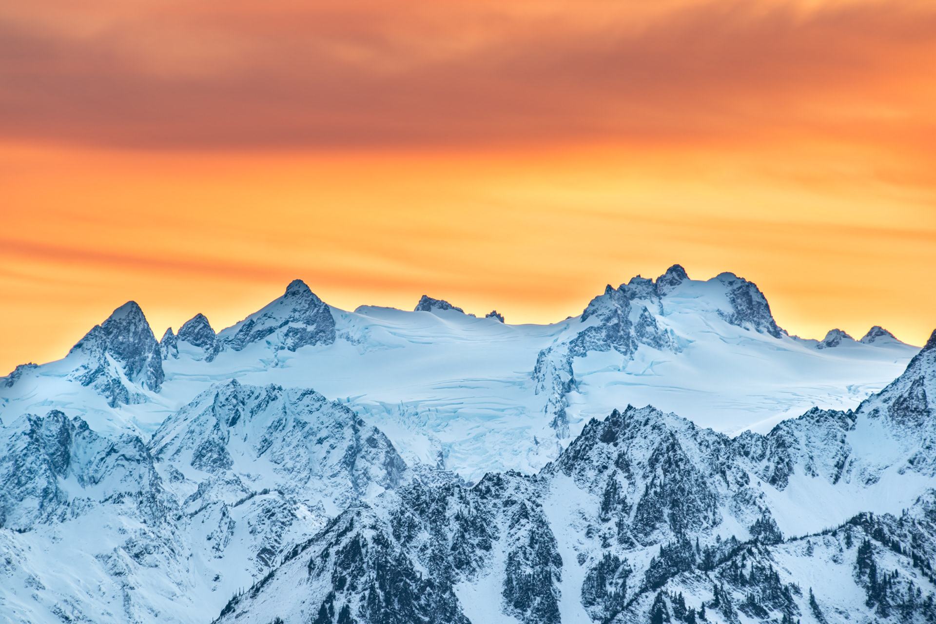 Sunset Over Olympus