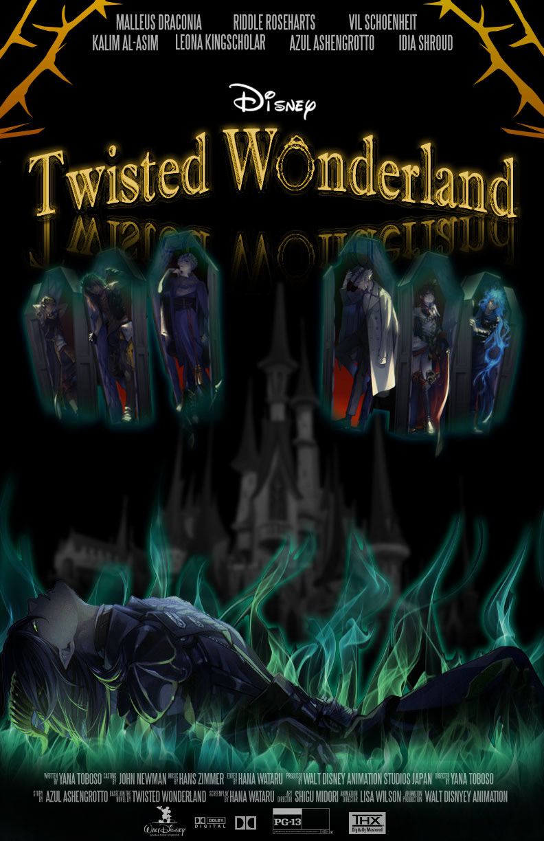 Fake Twisted Wonderland Movie Poster | Photoshop | Fall 2021