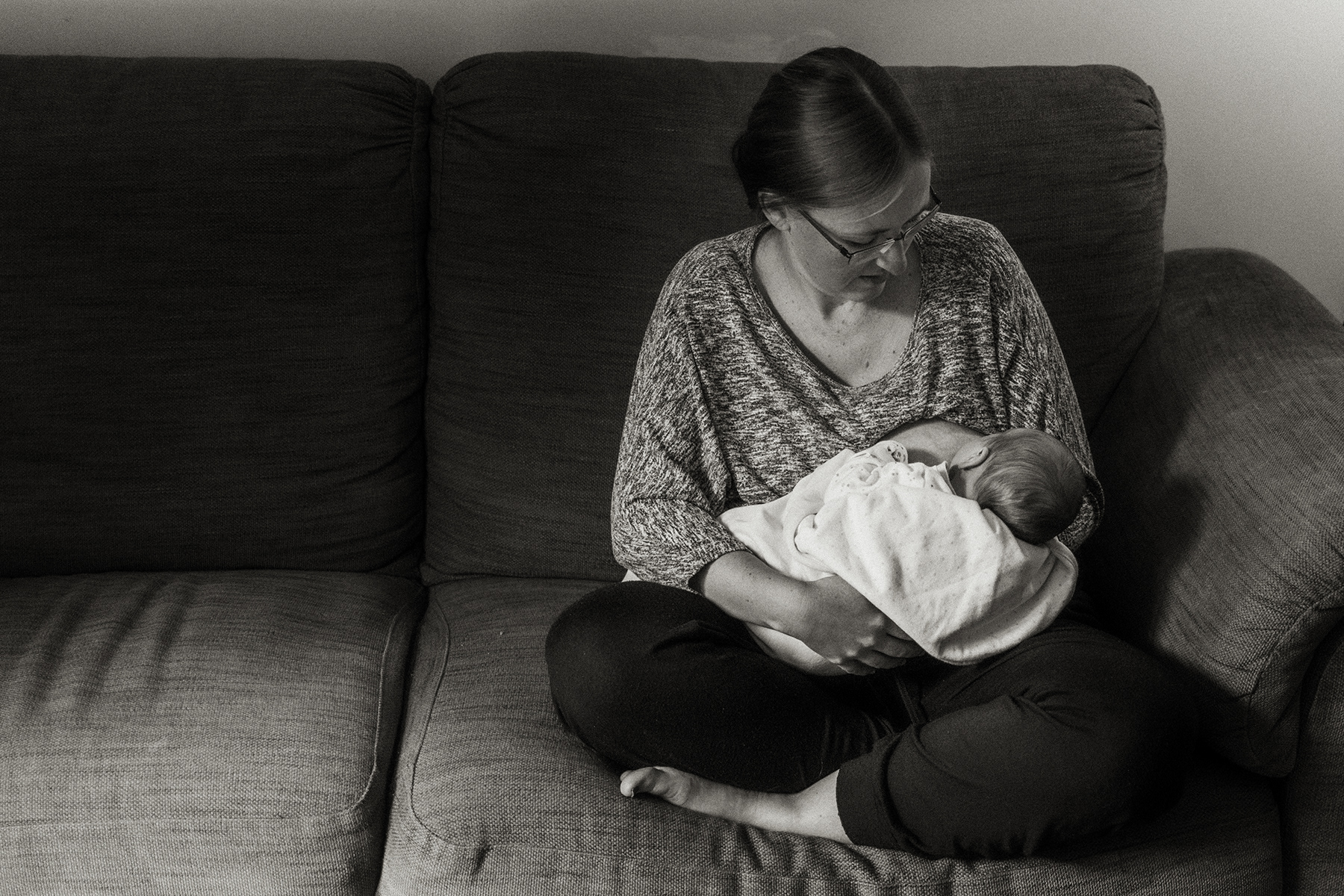 mother breastfeeding baby