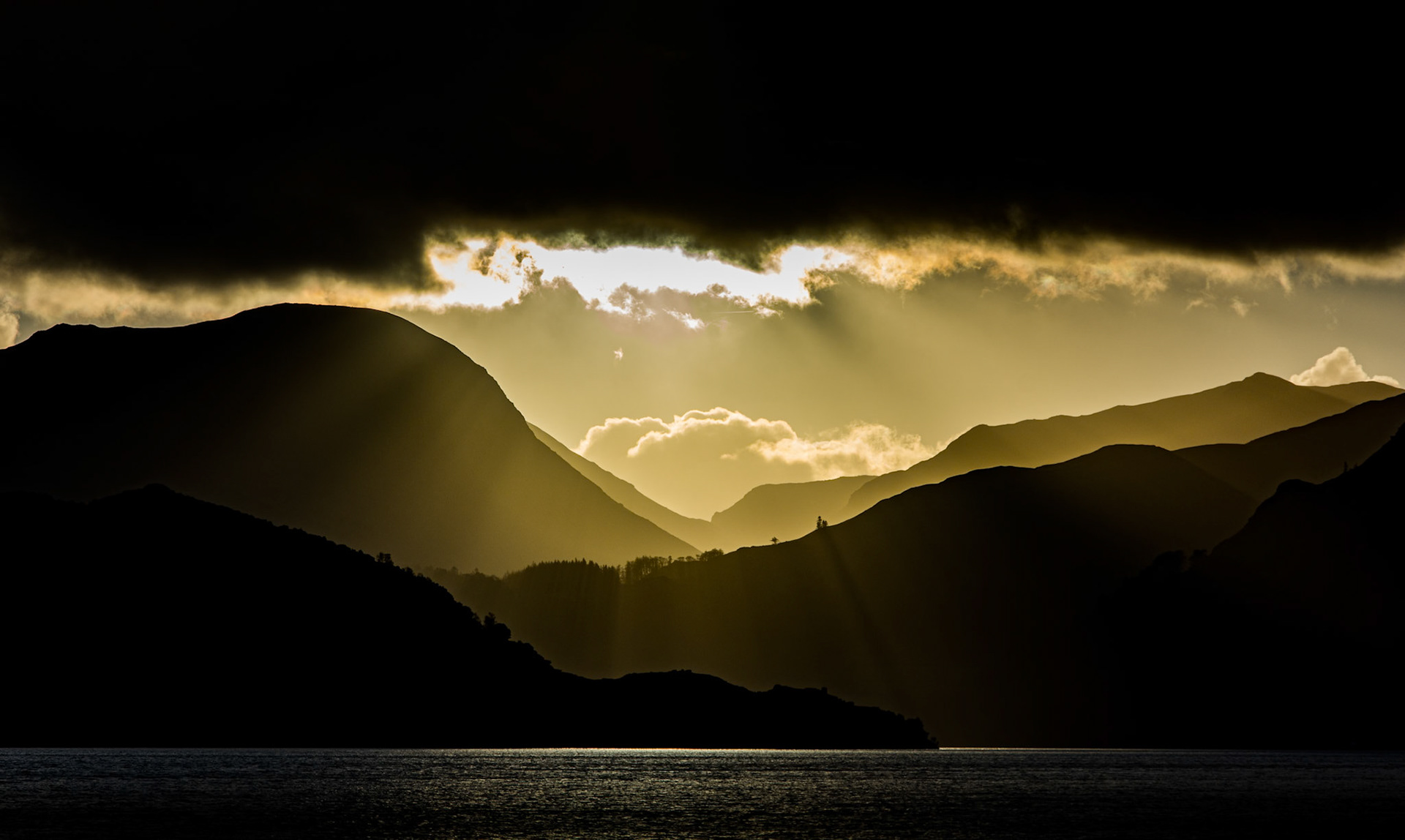 Ullswater at the end of the day