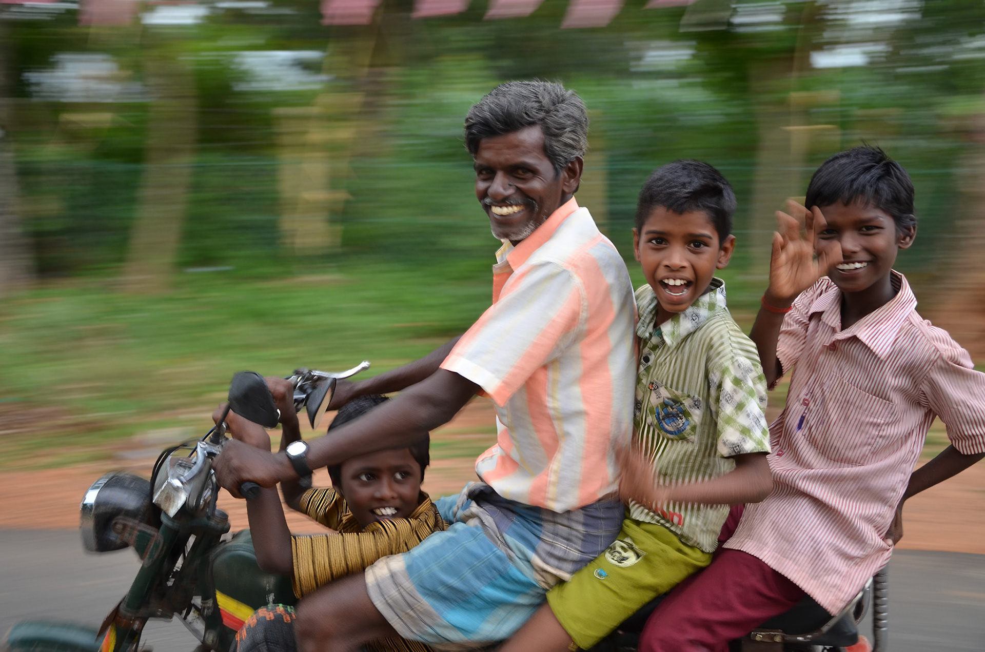 On the way home from School - Indian Style