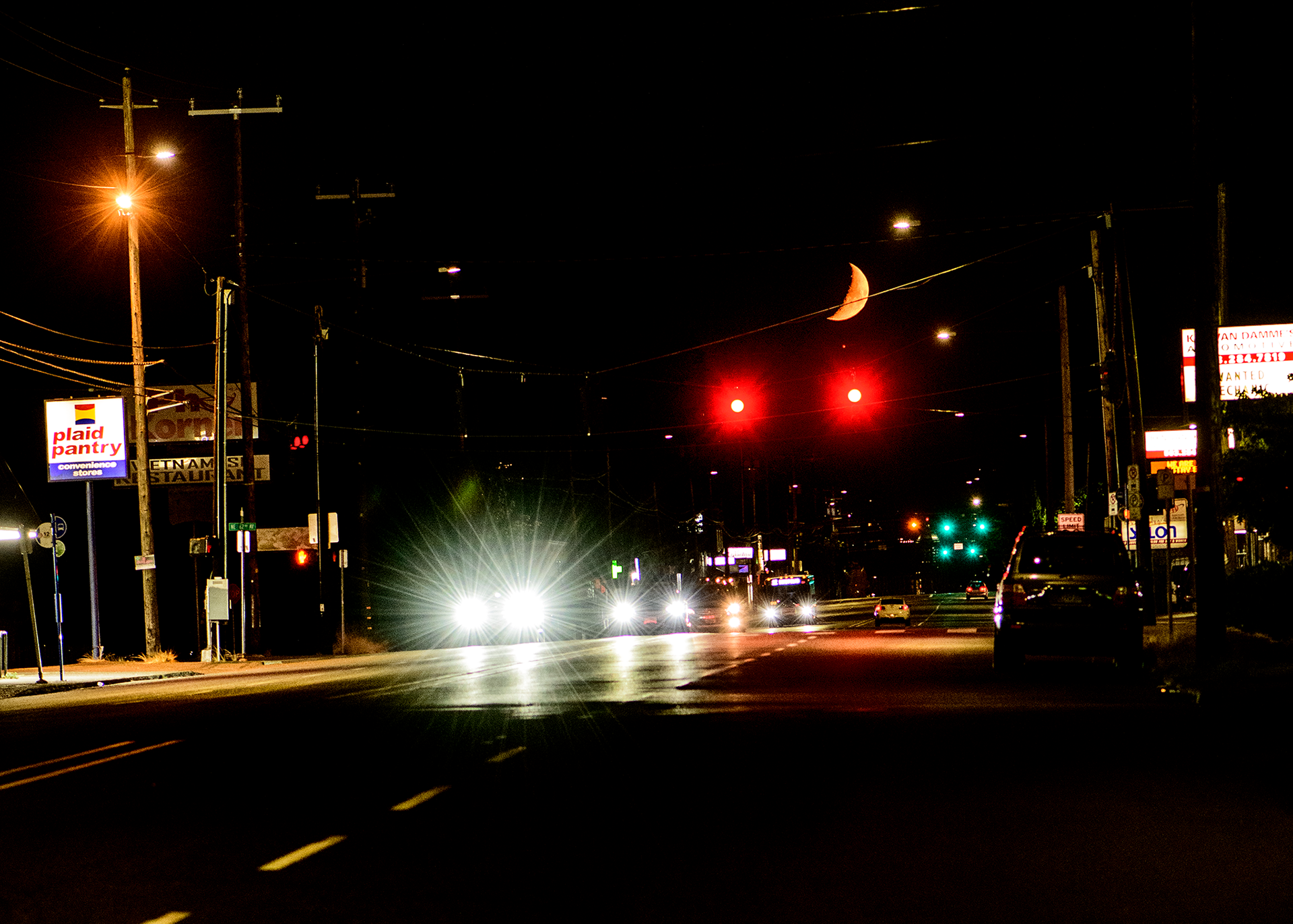 Sandy Boulevard near Moonset