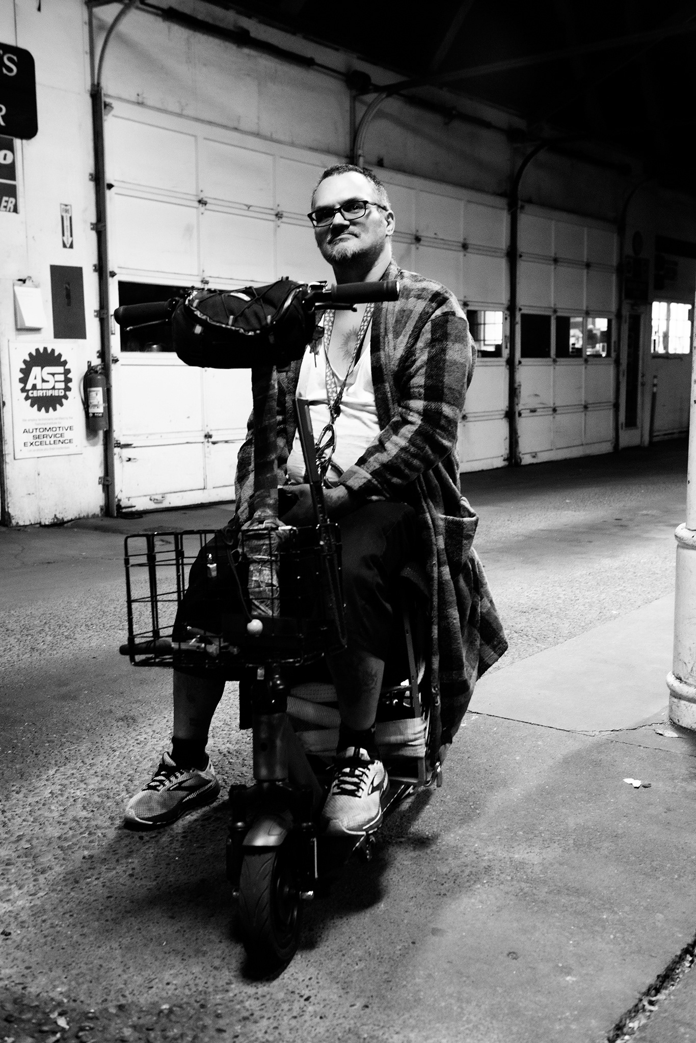"Alaska" on his scooter