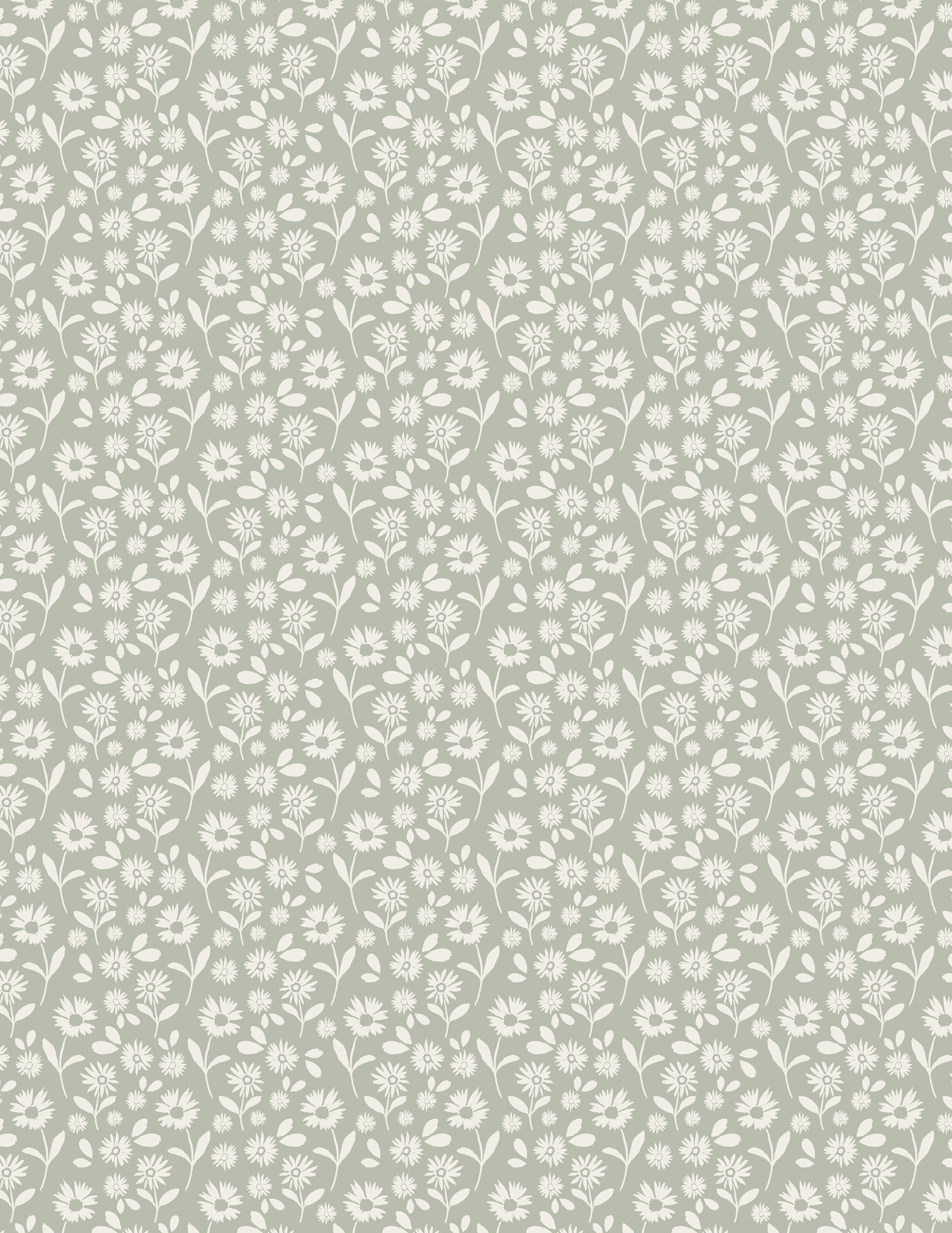 Repeat surface pattern design featuring hand-painted watercolor aster flowers for fabric, home decor, tech accessory and stationery licensing.