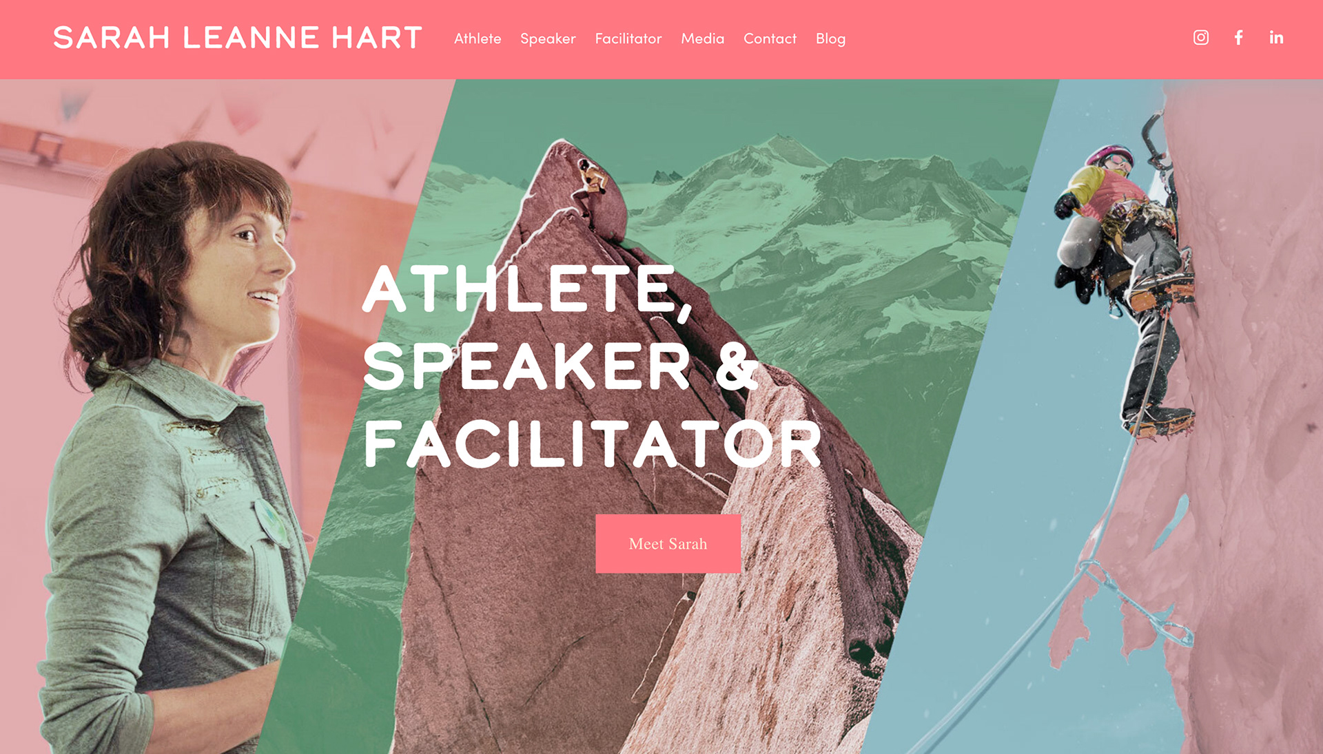 Squarespace website for Sarah Leanne Hart