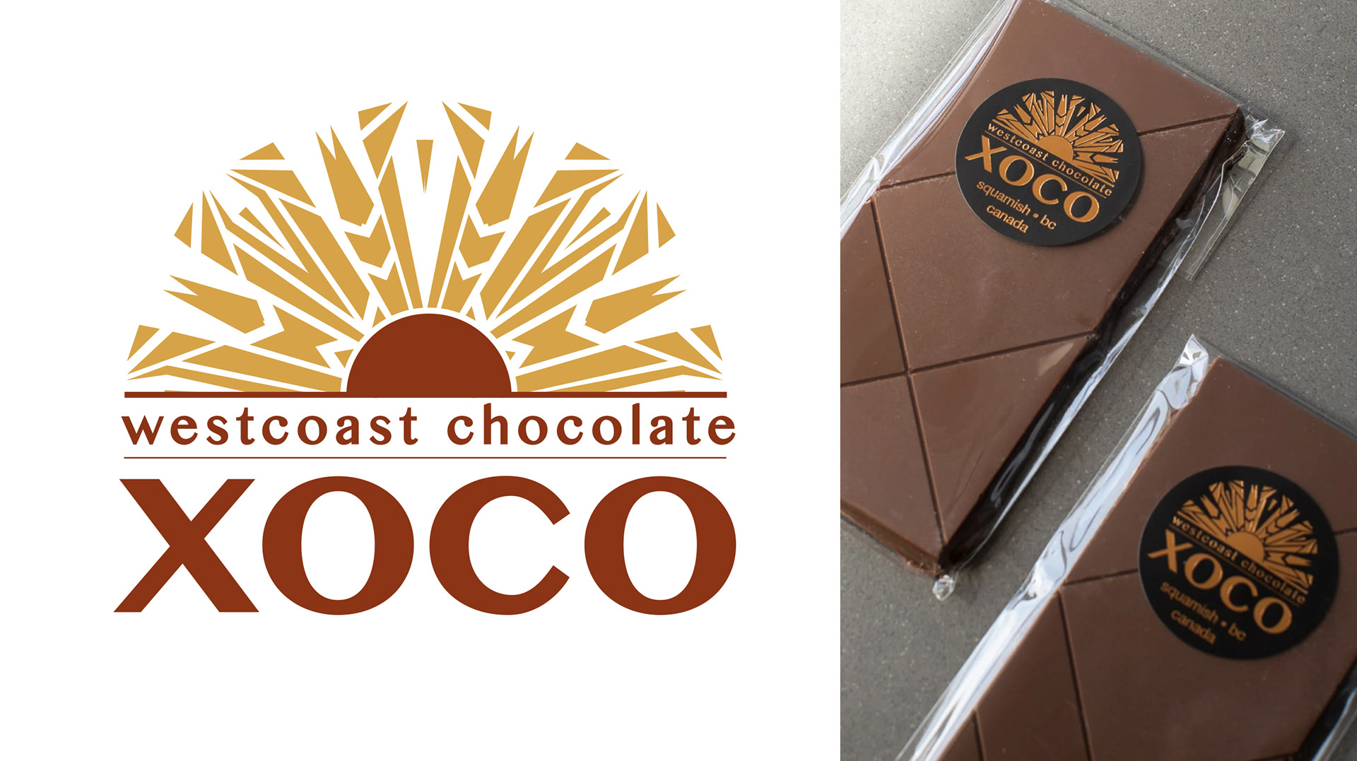 XOCO Westcoast Chocolate Logo Design