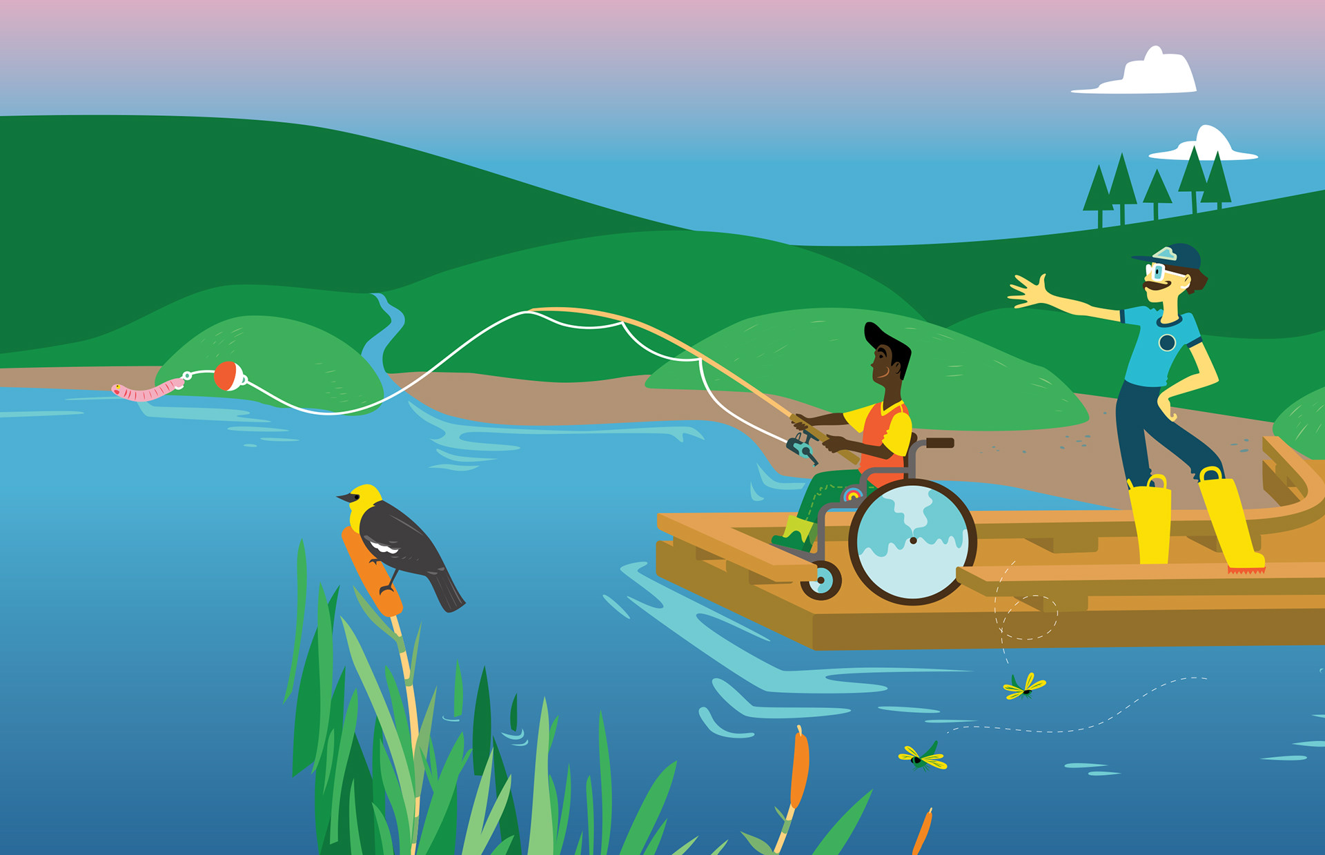 FFSBC vehicle wrap illustration detail