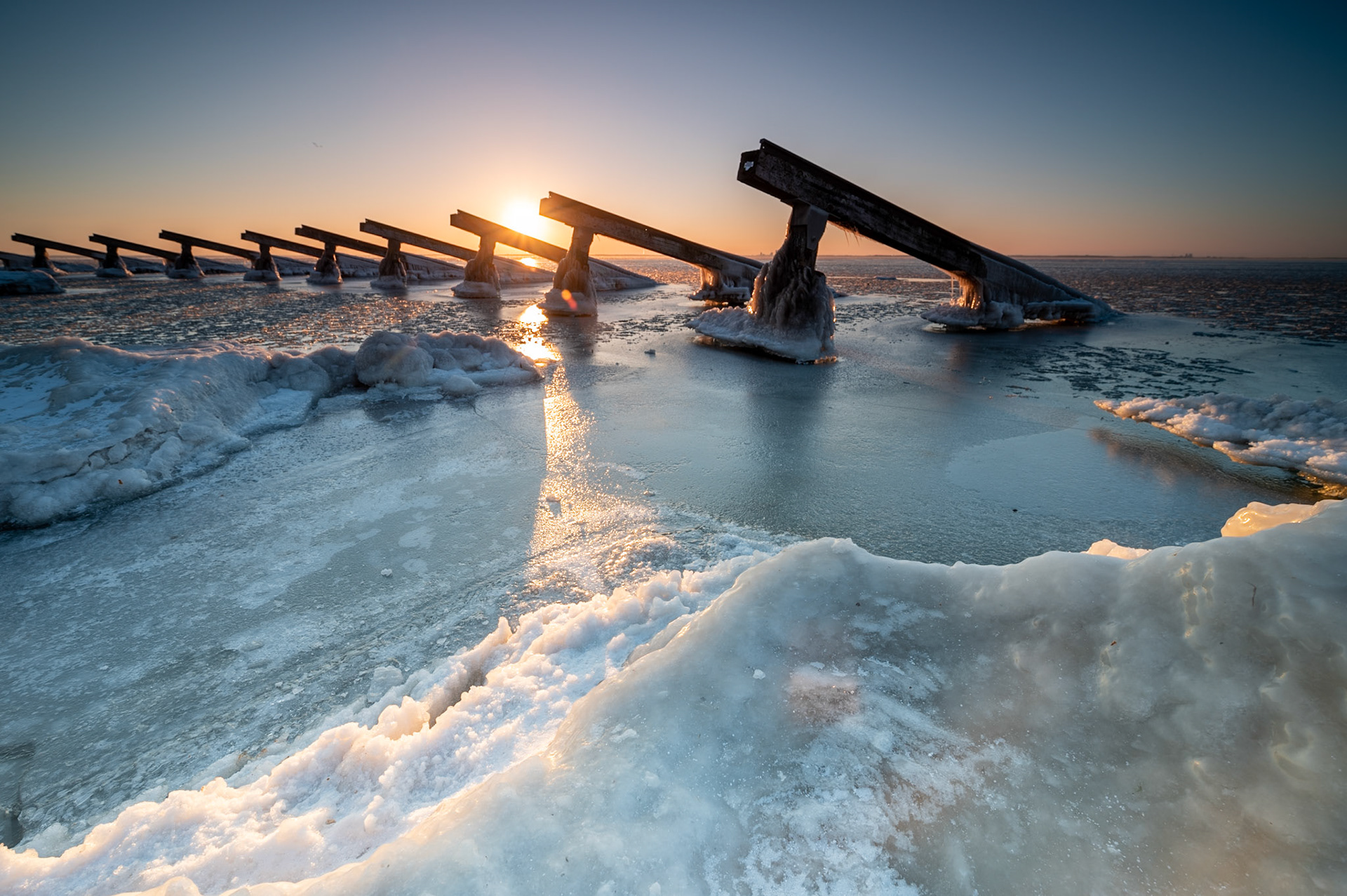 Ice-breakers at Marken, NL