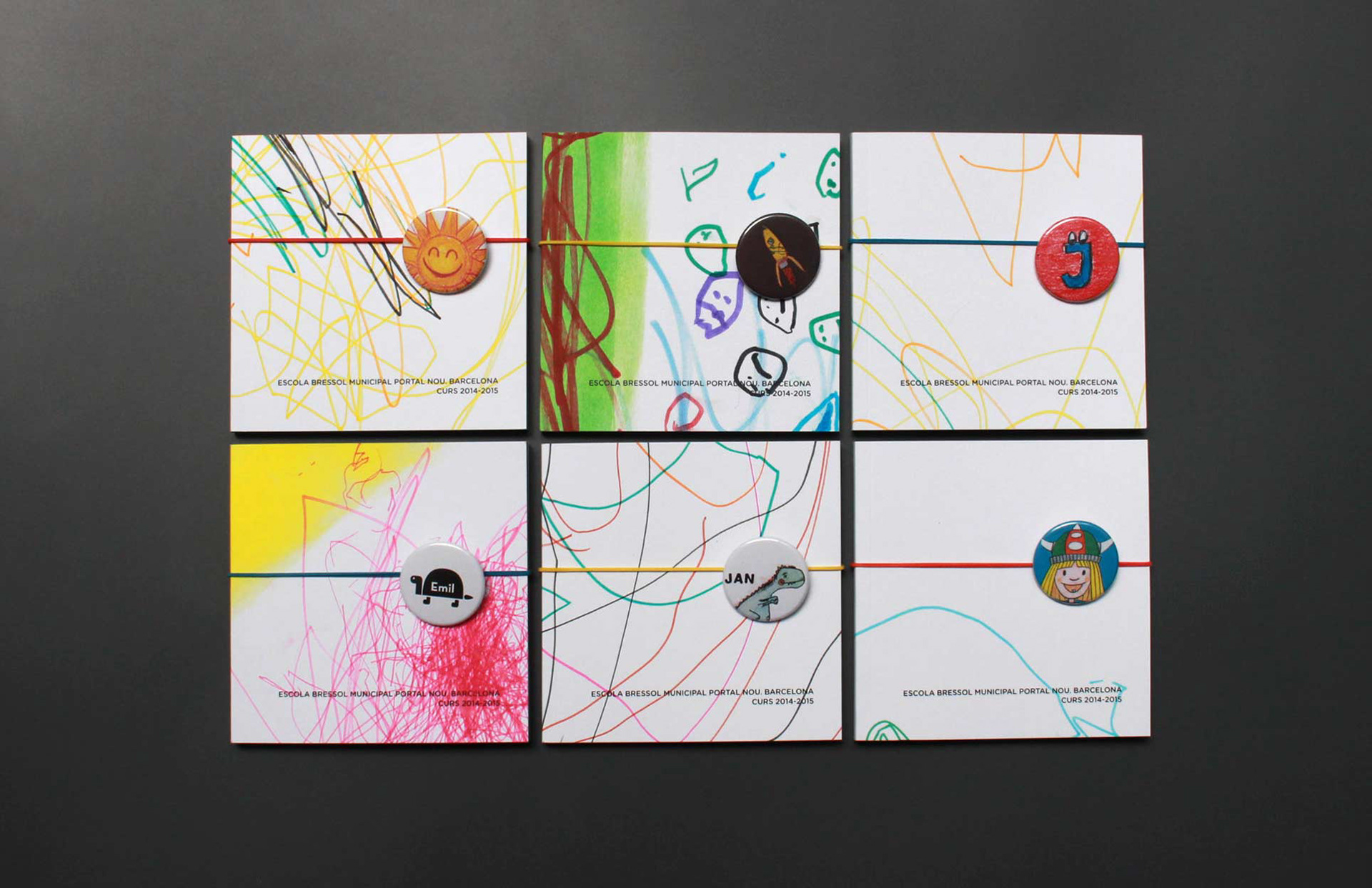 Ampa Portal Nou: Abschiedsbuch Kindergarten - Gebundene Bücher und Pins.