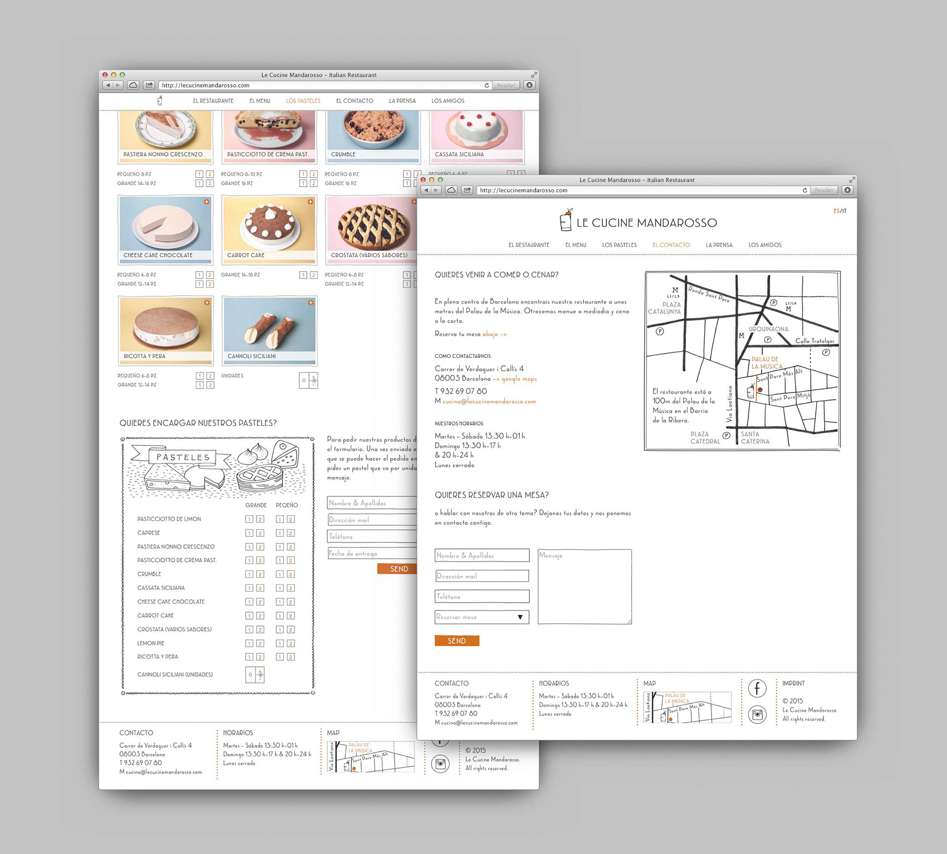 Le Cucine Mandarosso: Website