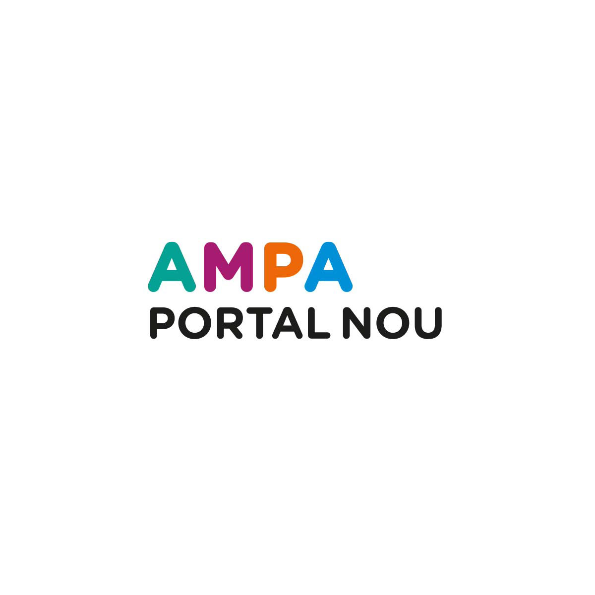 Logo: Ampa Portal Nou Elternorganisation im Kindergarten. Barcelona, Spanien.