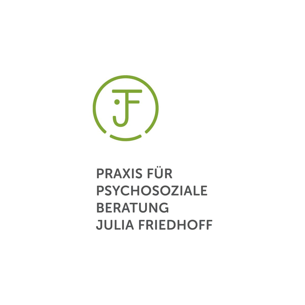 Logo: Praxis Julia Friedhoff Gestalttherapie und psychosoziale Beratung. Lennestadt.