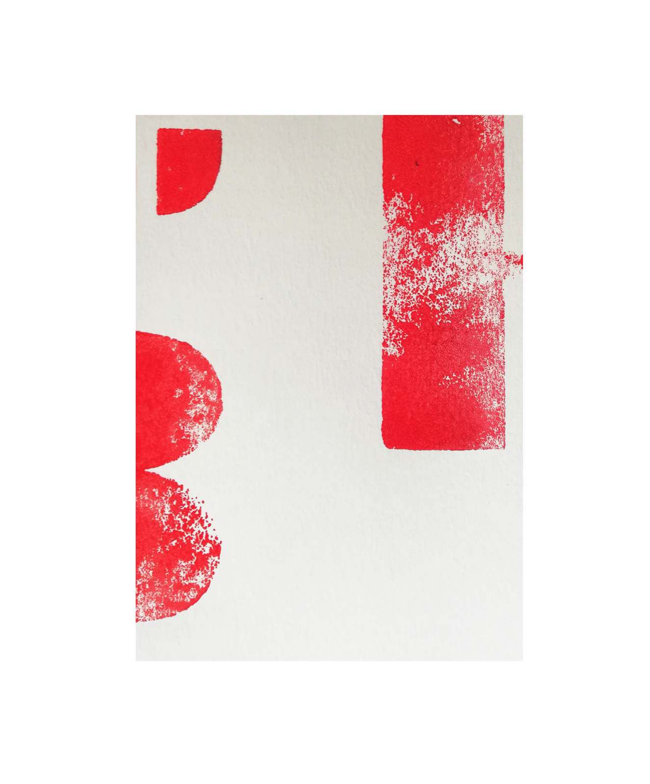 Typografische Experimente mit handgeschnittenen Buchstaben. Abstraktion der Buchstaben. 