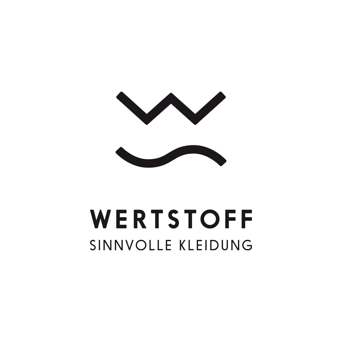 Logo: WERTSTOFF Nachhaltiges Bekleidungsgeschäft und Label. Köln.