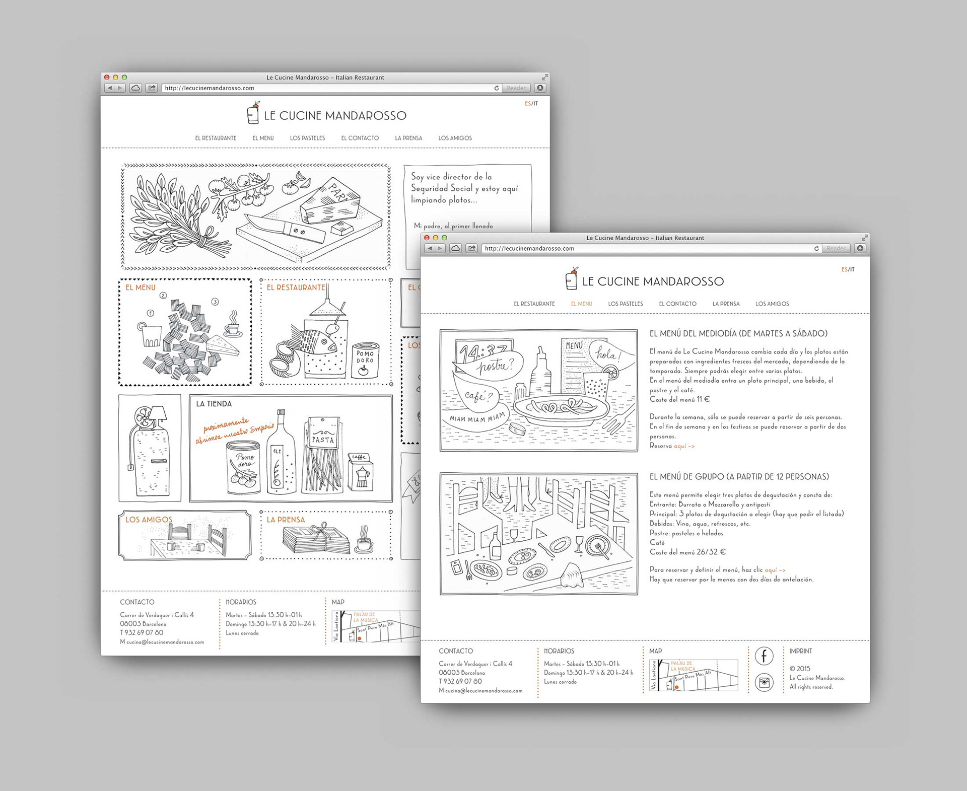 Le Cucine Mandarosso: Website