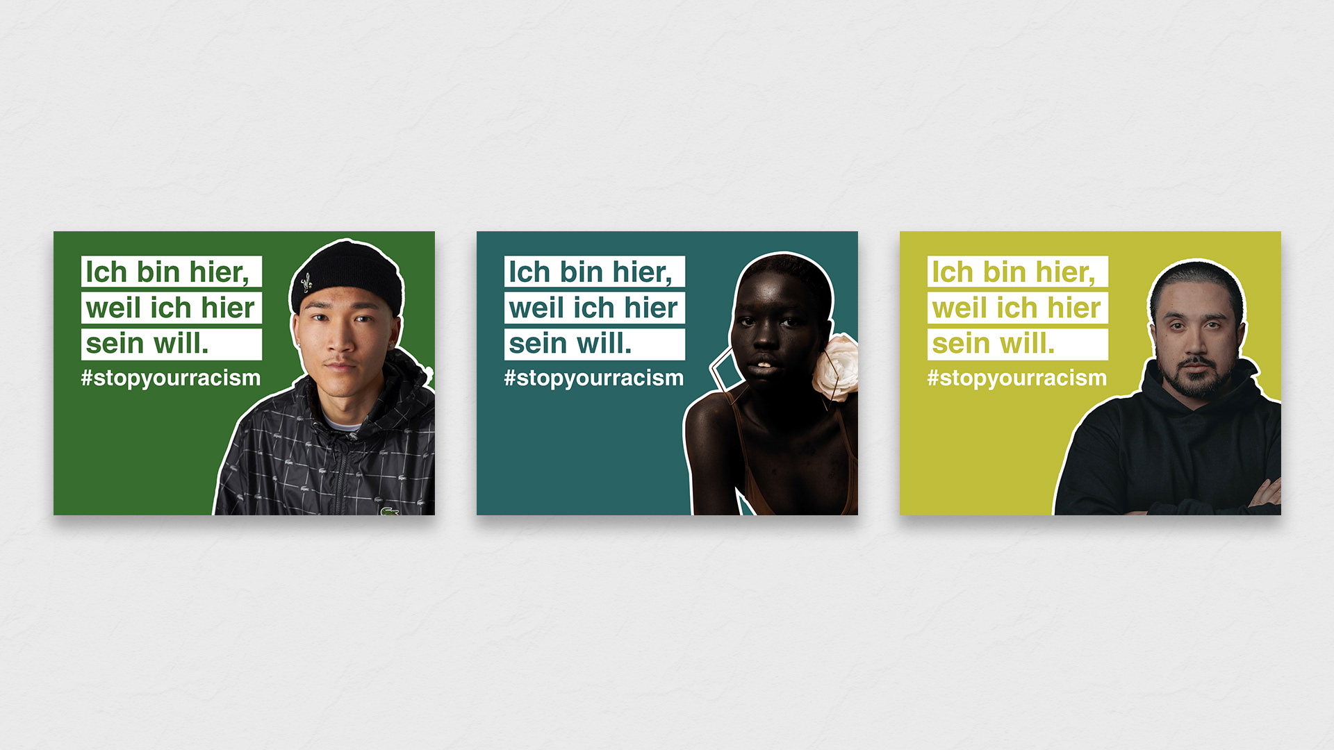 Stickerserie "Ich bin hier, weil ich hier sein will"