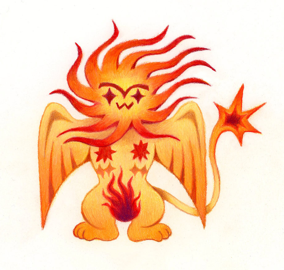 Celestial Lion - 2024 - Colored Pencil on Paper