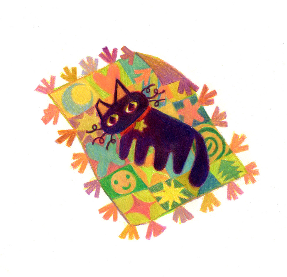 Meow.... - 2023 - Colored Pencil on Paper