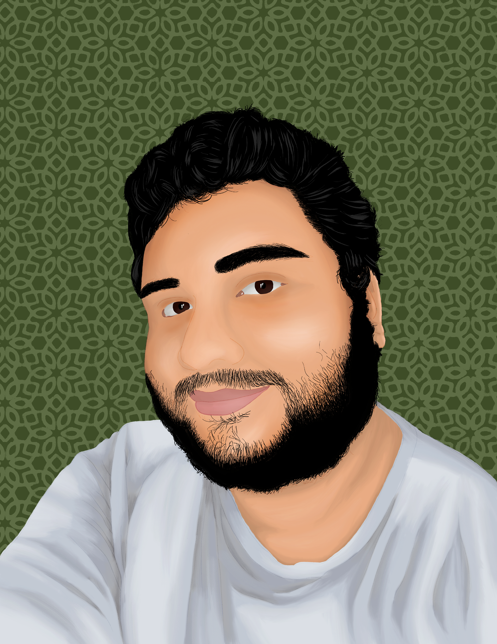Erik Anguiano Self Portrait realistic