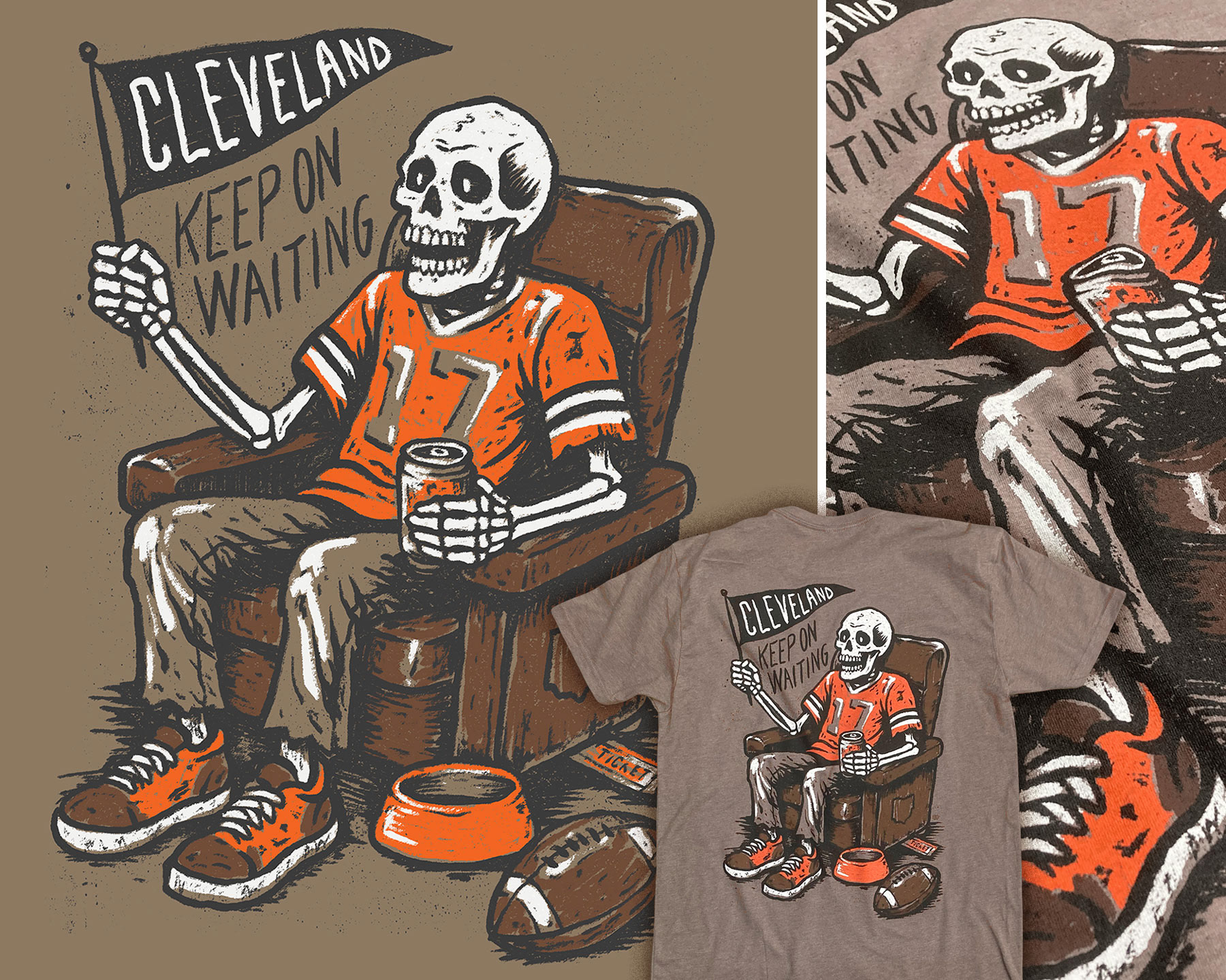 Cleveland Football Fan Tee