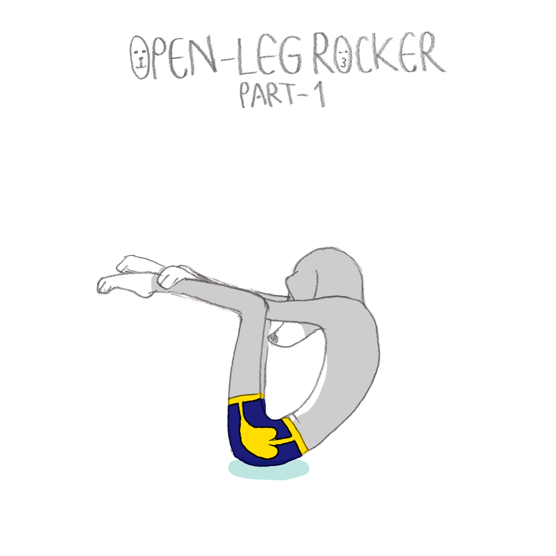Pilates Poses 03 "Open-Leg Rocker"