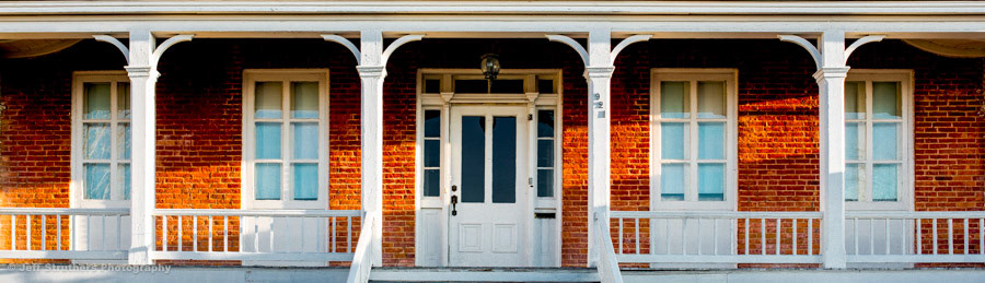 Glidden house Porch at Sunrise