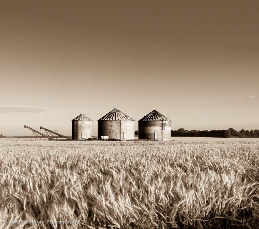 Silos at Dawn - DeKalb, IL
