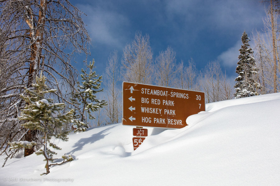 Road 129 and 550 near Steamboat Lake, CO