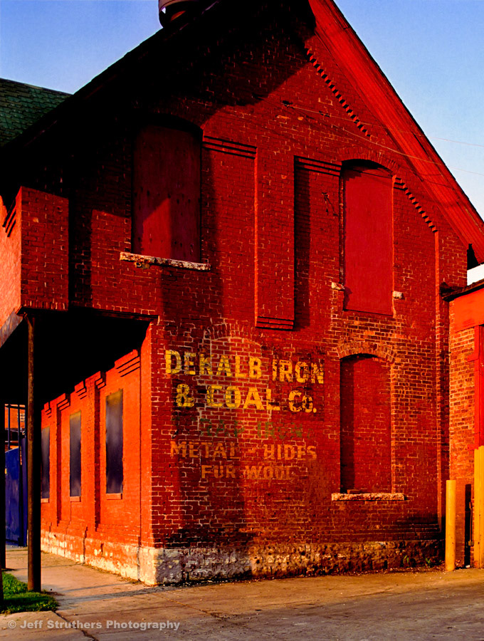 DeKalb Iron and Coal Building - North 10th Street - 1990 - Ektar Film - Building has been since demolished