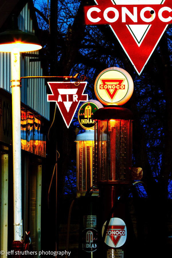 Old Gas Pumps in Simla, CO