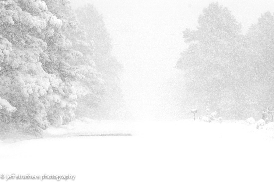 Mail Boxes in Snowstorm - Wedemeyer Road - Elbert County, CO