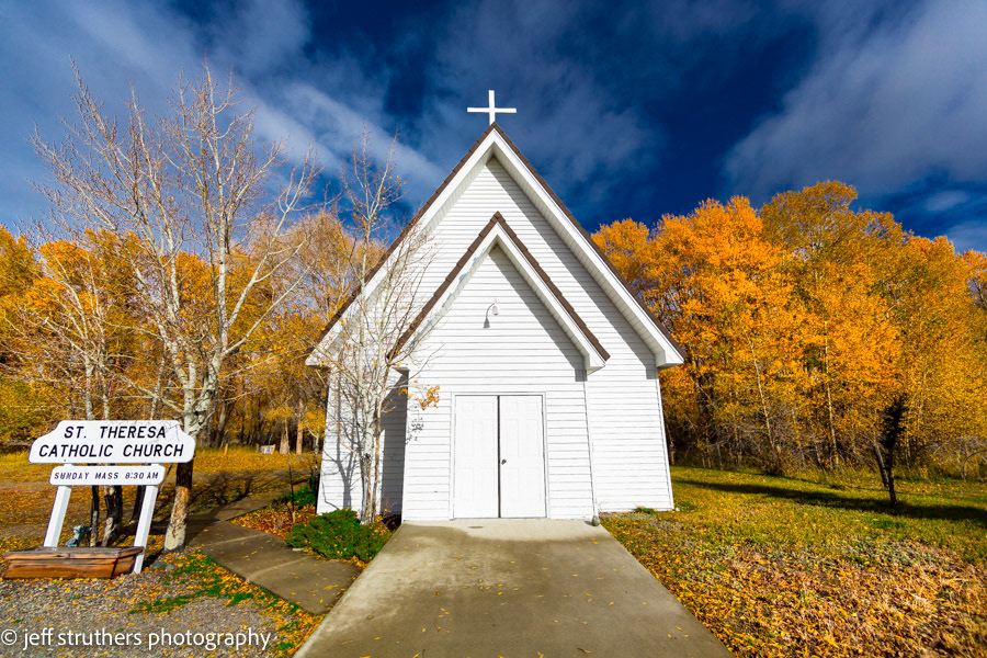 Church in Fall - Meeteetse, Wyoming