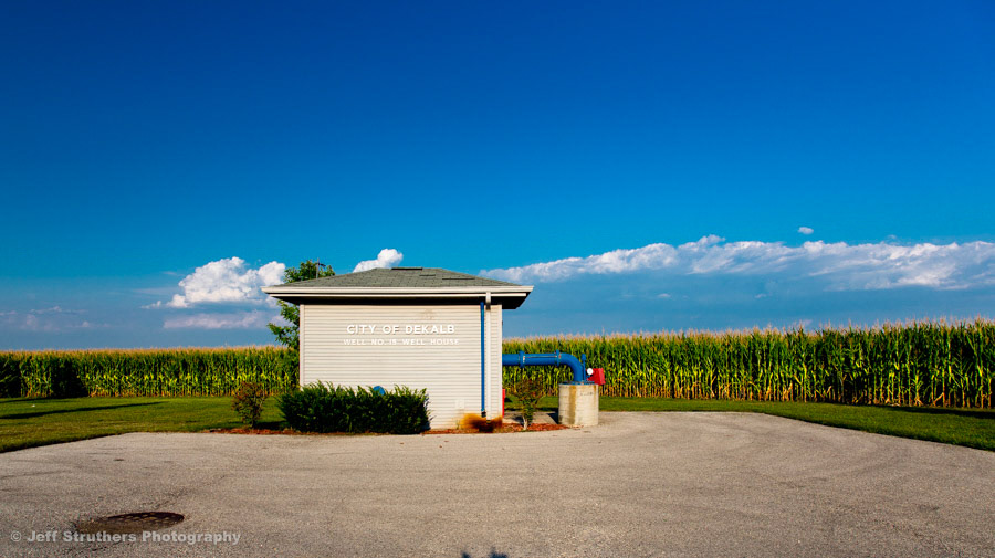 Well House and Corn Field - DeKalb, IL