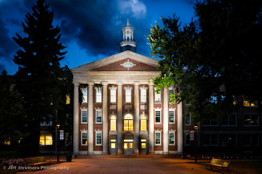 Old Ft. Collins High School - Multi Strobe Illuminated- Fort Collins, CO