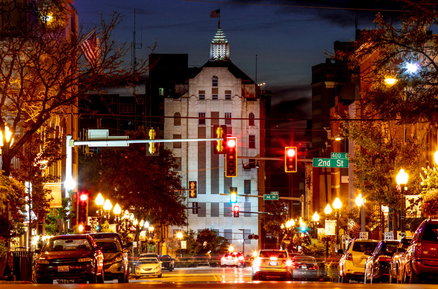 State Street at Dusk - Rockford, IL