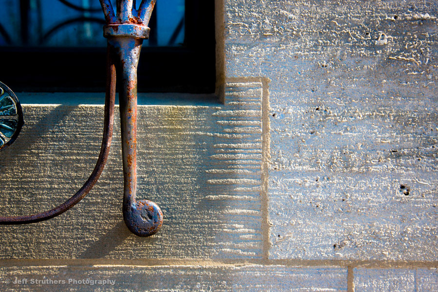DeKalb Public Library Window Iron