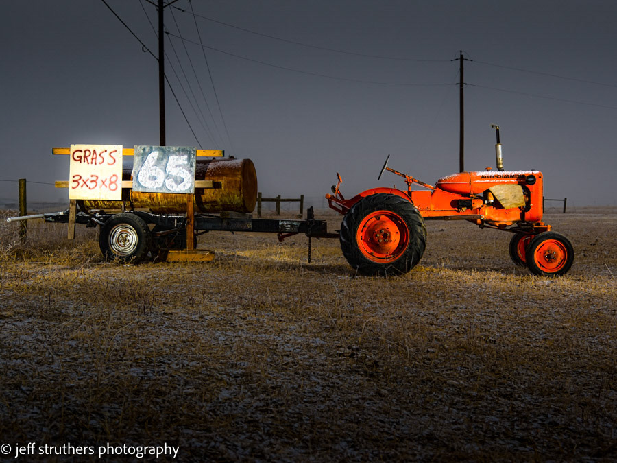 Allis-Chalmers in Fog - Elbert County, CO