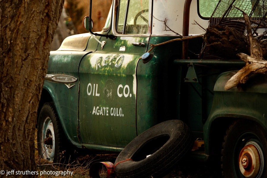 Green Truck in Agate, CO
