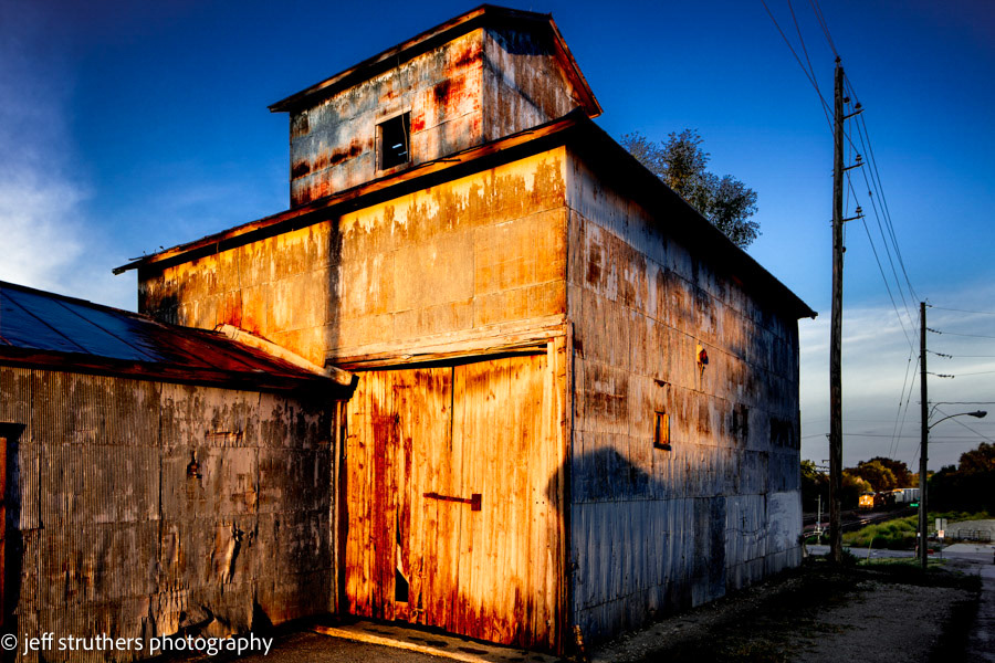 Rusty Tin Building and Train - Elkhorn, NE